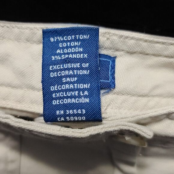 Izod Womens Cargo Capri Pants Khaki Size 8 Cotton Blend Cargo Stretch Button Zip - Picture 8 of 12